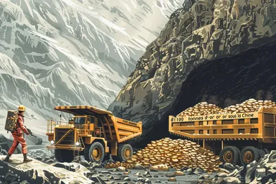 « 1 100 tonnes d’or découvert en Chine » : c