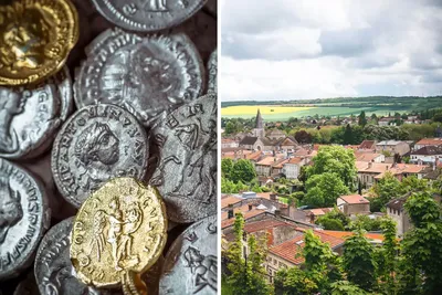 40 000 pièces romaines dormaient sous ce village français depuis 1 800 ans sans que personne ne le sache