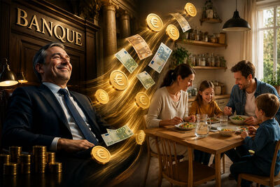 Ce que votre compte courant rapporte à votre banque, mais pas à vous