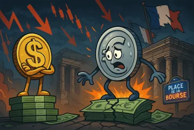Chute du cours EUR/USD alors que la France s’enfonce dans la crise économique