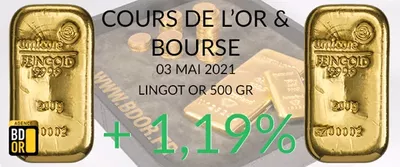 Cours de l'Or du 03 Mai 2021