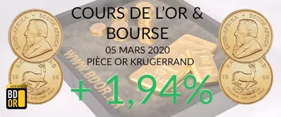 Cours de l'Or du 05 Mars 2020