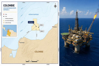 Ecopetrol et Petrobras confirment la troisième plus grande découverte de gaz de Colombie au large du Pacifique