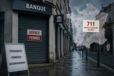 “On ne s’y attendait pas” : 711 agences ont déjà fermé en France… votre ville est-elle concernée ?