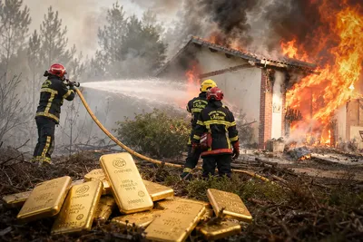 Incendie : vos lingots d’or peuvent-ils fondre dans votre maison ? La réponse surprend même les experts