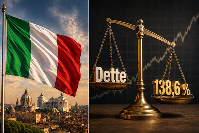 L'Italie va dépasser la Grèce comme pays le plus endetté de la zone euro en 2026, avec 138,6% du PIB