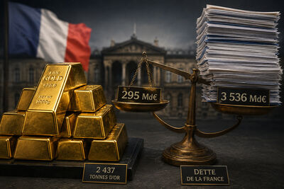 Même vendues, les 2 437 tonnes d’or de la France ne couvriraient qu’environ 8 % de la dette publique