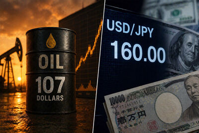 Pétrole à 107 dollars, yen proche de 160 : le blocage des négociations USA-Iran fragilise les bourses mondiales