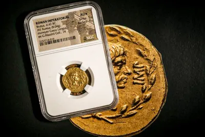 Près de 2 millions d’euros pour la pièce de monnaie romaine à l’effigie de Brutus