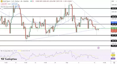 13/02 Prévision du prix de l'or aujourd'hui : le prix de l'or frôle les 2020$, les données sur l'inflation modèlent le sentiment des investisseurs