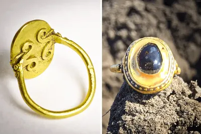 Une bague en or exceptionnelle du Moyen Âge, découverte par des archéologues au Danemark