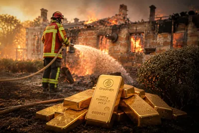 Votre maison brûle : que deviennent vraiment vos lingots d’or face à un incendie extrême ?