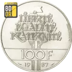 100 Francs Egalite 1987