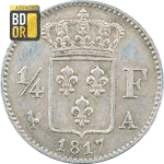 1/4 Franc 1817 Louis XVIII