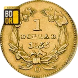 1 Dollar Or indian head Revers