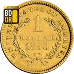 1 Dollar Or Liberty 1850