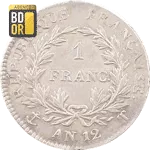 1 Franc An 12 Bonaparte
