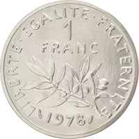 1 Franc Semeuse Argent 