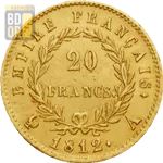 20 Francs Napoléon 1er Lauré Empire Revers