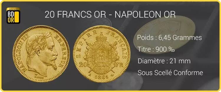 20 Francs Or Napoléon - Louis d'Or