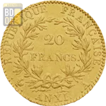 20 Francs Or Bonaparte 1er Consul Revers