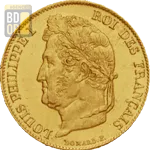 20 Francs Or Louis Philippe Ier Lauré