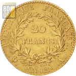 20 Francs Or Napoléon 1er Non Lauré An XII Revers