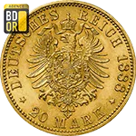 20 Mark Wilhelm II Empereur Revers