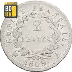2 Francs 1809 Napoleon