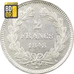 2 Francs Louis Philippe Ier 1848