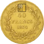40 Francs Or Louis-Philippe 1er Revers