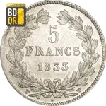 5 Francs Louis Philippe Ier 1833