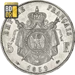 5 Francs Napoleon III 1859
