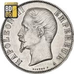 5 Francs Napoleon III Tête Nue