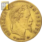 5 Francs Or Napoléon III Lauré