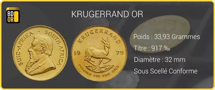 Acheter des pièces d'or Krugerrand en Allemagne