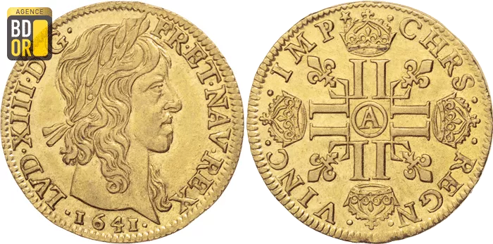 Louis d'Or Louis XIII 8 L 1641