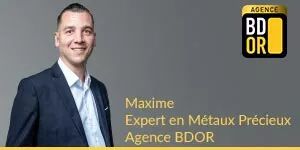 Maxime Expert en métaux précieux de l'Agence BDOR