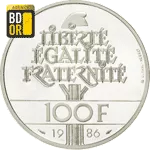 Piece 100 Francs Liberte 1986