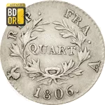 Quart de Franc 1806