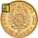 10 Mark Or Friedrich III 1888