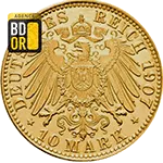 10 Mark Or Bremen 1907