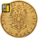 10 Mark Or Friedrich Franz II 1878