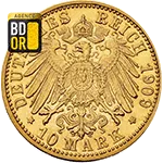 10 Mark Or Friedrich II 1909