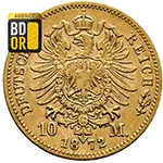 10 Mark Or Karl 1er 1872