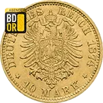 10 Mark Or Ludwig II 1874