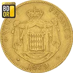 20 Francs Or Union Latine Charles III 1879