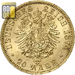 20 Mark Or Adolf Georg 1874