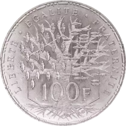 100 Francs Panthéon Argent