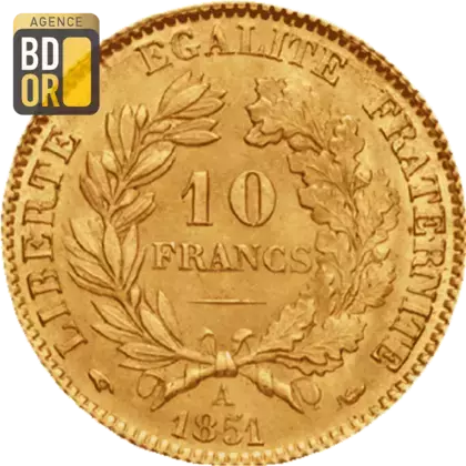 10 Francs Or Cérès 1850 & 1851